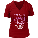 All Mad Here Wonderland Shirt - Cheshire Cat Tee - Womens Plus Size Up To 4X