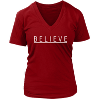 Believe T-Shirt - Positive Tshirt - Have Faith Tee Shirt -  Womens Plus Size Up To 4X