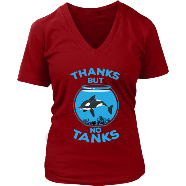 No Tanks - Awareness T-Shirt -Protect Animals Tshirt - Love - Womens Plus Size up to 4X