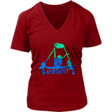 Aerialist Tshirt - Air Silk Acrobat Yoga Aerial Silks Dancer V-Neck T-Shirt Womens Plus Size S-4XL