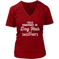 Dog Hair T-Shirt - Relaxed Weekend Tshirt - Dog Owners Tee - Womens Plus Size Up To 4X