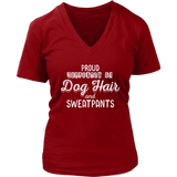 Dog Hair T-Shirt - Relaxed Weekend Tshirt - Dog Owners Tee - Womens Plus Size Up To 4X