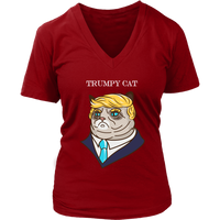 Trumpy Cat T-Shirt - Funny Political Tee - Trump Tshirt - Womens Plus Size up to 4X