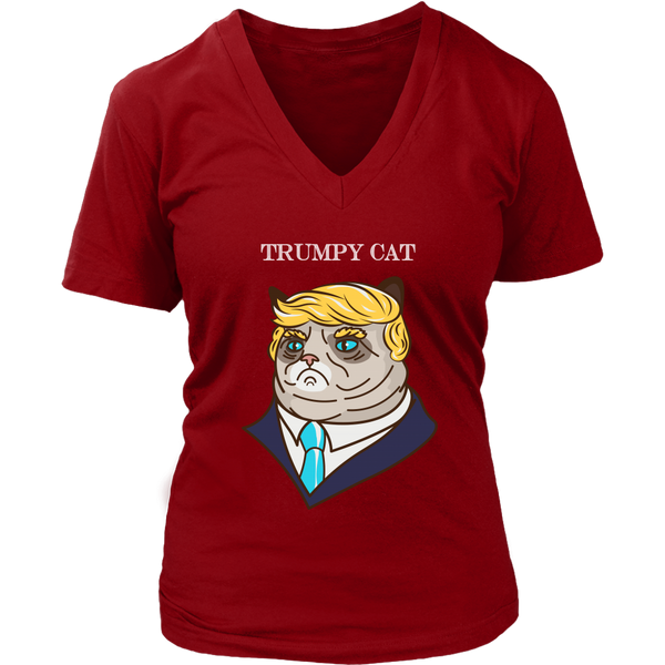 Trumpy Cat T-Shirt - Funny Political Tee - Trump Tshirt - Womens Plus Size up to 4X