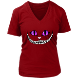 Halloween Cheshire Cat T-Shirt - Grinning Smile Tee - Womens Plus Size Up To 4X