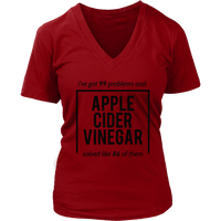 Apple Cider Vinegar T-Shirt - Miracle Cure Tshirt - Witty T - Womens Plus Size Up To 4X