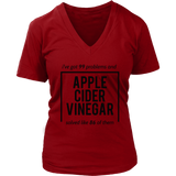 Apple Cider Vinegar T-Shirt - Miracle Cure Tshirt - Witty T - Womens Plus Size Up To 4X