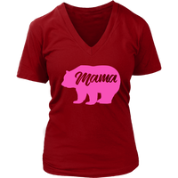 Womens Teddy Bear Mom T-Shirt - Funny Mommy Tshirt - Tee for Mother - Womens Plus Size up to 4X