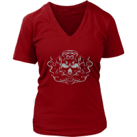 Smoking Skull T-Shirt - Spooky Halloween Tshirt - Womens Plus Size up to 4X