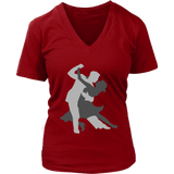 Ballroom Dancing Silhouette Tshirt - Competitive Dance Sport - Womens Plus Size Up To 4X