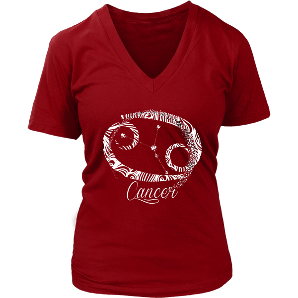 Cancer T-Shirt - Zodiac Sign Tshirt - Horoscope Tee Shirts - Womens Plus Size up to 4X