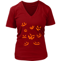 Evil Laugh Halloween Tshirt - Jack O Lantern Pumpkin Tee - Womens Plus Size Up To 4X