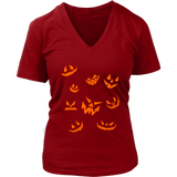 Evil Laugh Halloween Tshirt - Jack O Lantern Pumpkin Tee - Womens Plus Size Up To 4X