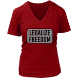 Legalize Freedom Tshirt - Politics Novelty T-Shirt - Womens Plus Size up to 4X