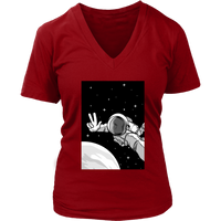 Astronaut Space Selfie T-Shirt - Funny Science Tee - Womens Plus Size Up To 4X