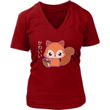 Kawaii Squirrel Gift Funny Animal Pride Love Squirrels V-Neck T-Shirt Womens Plus Size S-4XL