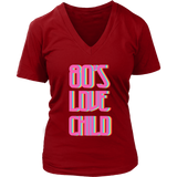 80's Love Child T-Shirt - Neon Graphic Tshirt- Retro Tee - Womens Plus Size Up To 4X