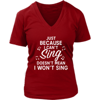 Wannabe Singer Tshirt - Funny Music T-Shirt - Novelty Tee - Womens Plus Size Up To 4X