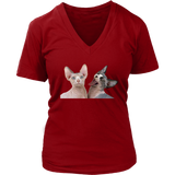 Grumpy Cats T-Shirt - Funny Pets Tshirt - Animal Lover Tee - Womens Plus Size up to 4X