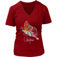 Cute Flying Butterfly Graphic Shirt - Unique Novelty T-Shirt - Womens Plus Size Up To 4X