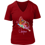 Cute Flying Butterfly Graphic Shirt - Unique Novelty T-Shirt - Womens Plus Size Up To 4X