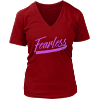 Fearless T-Shirt - Inspirational Shirts - Womens Novelty Tshirt - Plus Size Up To 4X