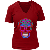 Mexican Skull Halloween Tshirt - Day of the Dead Celebration - Womens Plus Size up to 4X