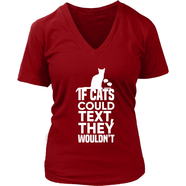 If Cats Could Text Tshirt - Moody Grumpy Annoyed Cats - Womens Plus Size Up To 4X