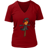 Scarecrow Pumpkin Halloween Tshirt - Scary Costume Tee - Womens Plus Size up to 4X