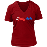 4th of July T-Shirt - Independence Day Tshirt - USA Holidays - Womens Plus Size Up To 4X