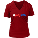 4th of July T-Shirt - Independence Day Tshirt - USA Holidays - Womens Plus Size Up To 4X