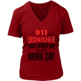 911 Dispatcher T-Shirt - Emergency Worker Tshirt - Funny Tee Shirt - Womens Plus Size Up To 4X