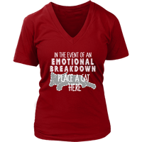 Cat T-Shirt - Emotional Breakdown Tshirt - Womens Tee - Womens Plus Size Up To 4X