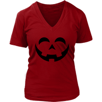 Happy Pumpkin Halloween Tshirt - Funny Jack O Lantern Tee - Womens Plus Size up to 4X