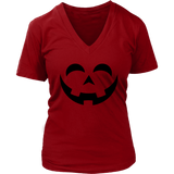 Happy Pumpkin Halloween Tshirt - Funny Jack O Lantern Tee - Womens Plus Size up to 4X