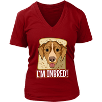 Inbred Funny Dog T-Shirt - Dogs Bread Breed Pun Tshirt - Womens Plus Size Up To 4X