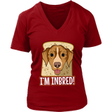 Inbred Funny Dog T-Shirt - Dogs Bread Breed Pun Tshirt - Womens Plus Size Up To 4X