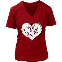 Cute Cat Love Tshirt - Cats Lover Heart Tee - Womens Plus Size Up To 4X