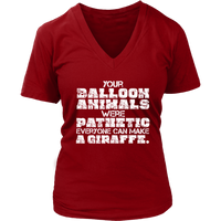 Balloon Twister T-Shirt - Animal Balloons Tshirt - Funny Tee - Womens Plus Size Up To 4X