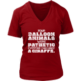 Balloon Twister T-Shirt - Animal Balloons Tshirt - Funny Tee - Womens Plus Size Up To 4X