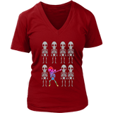 Dabbing Skeleton T-Shirt - Halloween Funny Dab T Shirt - Womens Plus Size up to 4X