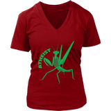 Atheist Praying Mantis Pun Tshirt - Atheism Humor Tee - Womens Plus Size Up To 4X