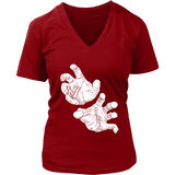 Scary Hands Halloween T-Shirt - Halloween Costume Shirt - Womens Plus Size Up To 4X