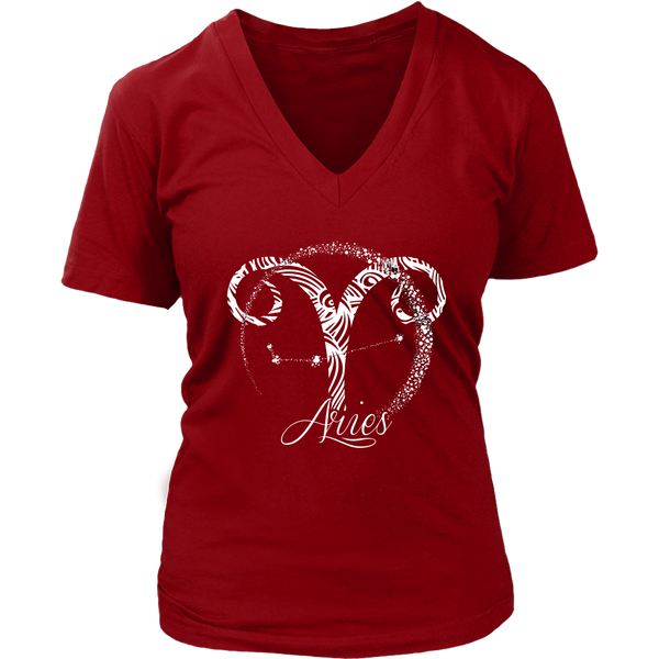 Aries T-Shirt - Zodiac Sign Tshirt - Horoscope Tee Shirts - Womens Plus Size up to 4X