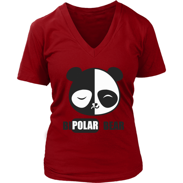 Bipolar Panda Bear Tshirt - Manic Depressive Personality - Womens Plus Size Up to 4X