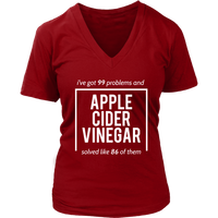 Apple Cider Vinegar T-Shirt - Miracle Cure Tshirt - Witty T - Womens Plus Size Up To 4X