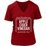 Apple Cider Vinegar T-Shirt - Miracle Cure Tshirt - Witty T - Womens Plus Size Up To 4X