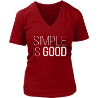 Simple Good - Motivation T-Shirt - Positive Tshirt - Novelty - Womens Plus Size Up To 4X