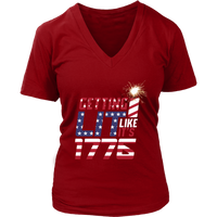 4th of July T-Shirt - Fireworks T - Independence Day Tee - Womens Plus Size Up To 4X