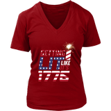 4th of July T-Shirt - Fireworks T - Independence Day Tee - Womens Plus Size Up To 4X